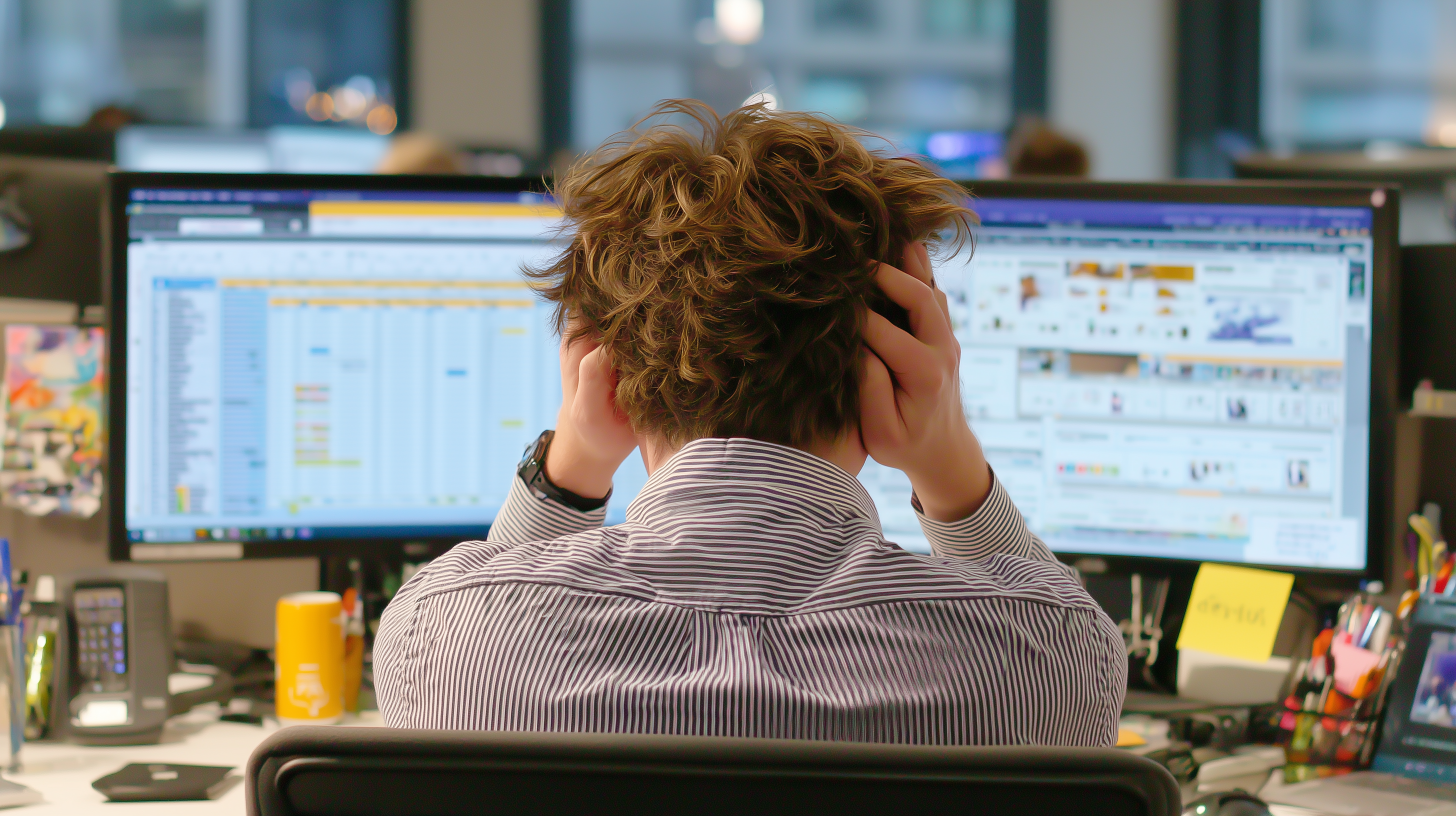 Disconnected systems - Scottish businessperson frustrated with multiple software tools that don't integrate