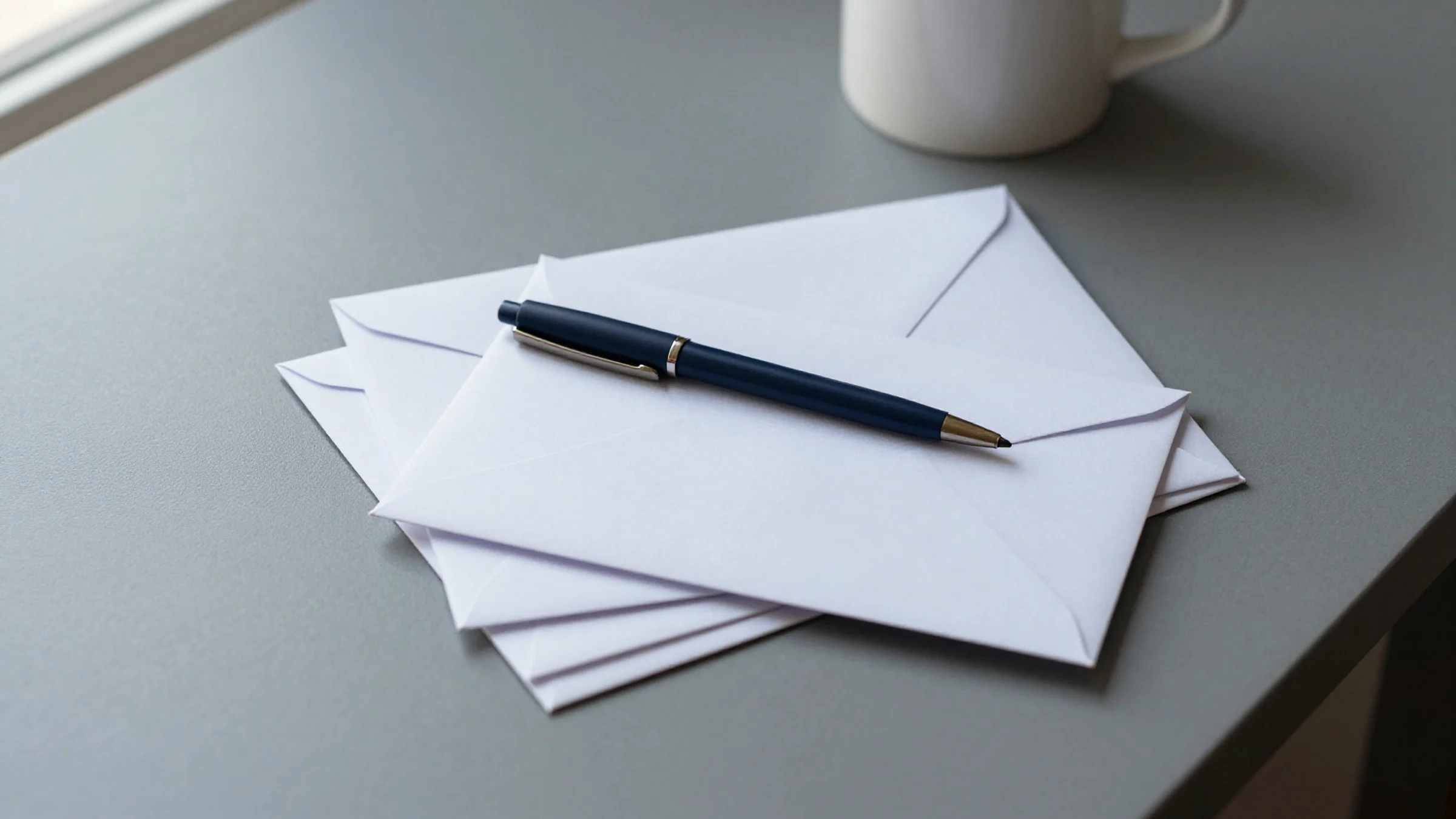 Illustration: a pile of letters with one picked out for attention.